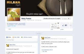 Cliente BaBy Festas FanPage Criar Site Bh Ronde